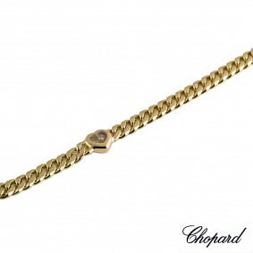 Chopard 18k Yellow Gold Happy Diamonds Heart Bracelet